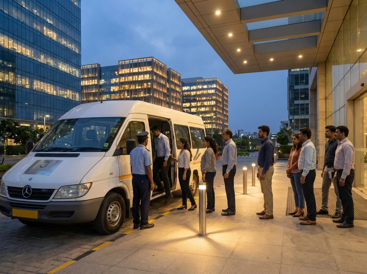 BPO employee transport by Amaze Logistics