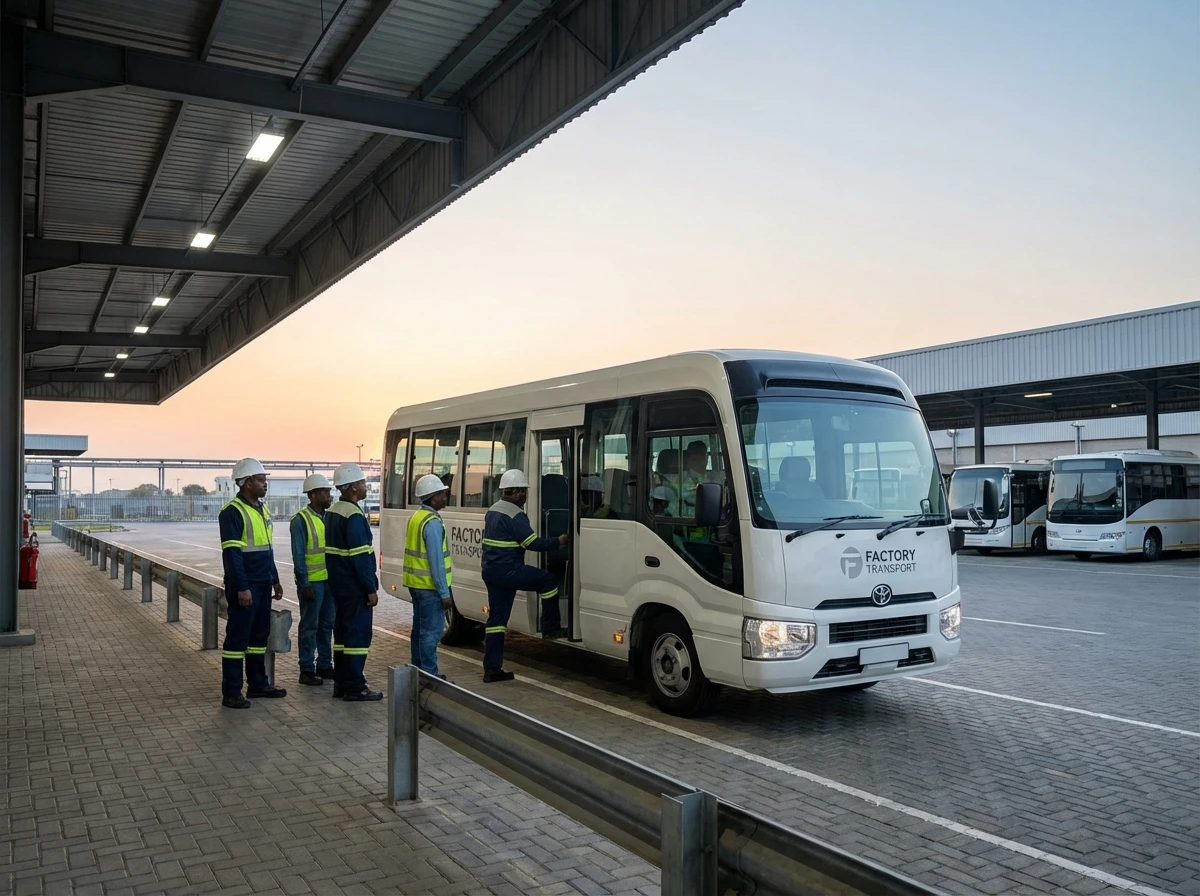 Factory shift transportation services